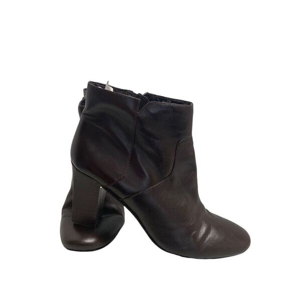 Leather Upper‎ NINE WEST Women’s Brown Ankle Boots Size8M - Picture 1 of 12